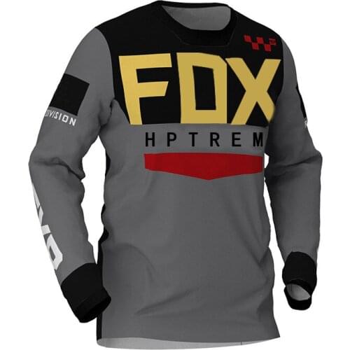 New Jersey Downhill Mountain Bike Cycling Jersey Crossmax Cycling Shirt Mountain Bike Clothing HPTREM FOX Jersey Men Jersey Jers
