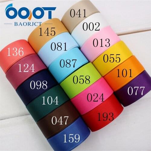 174194OOT BAORJCT22mm10yard/lot Solid Color Ribbons Thermal transfer Printed grosgrain Wedding Accessories DIY handmade material