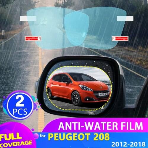 Car Rearview Mirror Film for Peugeot 208 208 208GTI GTI 2012~2018 Full Cover Anti Fog Rainproof Sticker Accessories