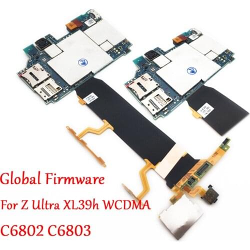 Full Work Original Unlock Motherboard Electronic Panel For Sony Xperia Z Ultra XL39h WCDMA C6802 C6803 Circuit Global Firmware