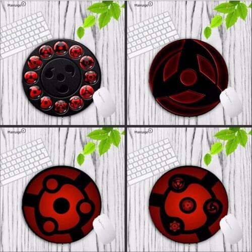Mairuige Cartoons Red Logo Round Rubber Mouse pad Gamer gaming Speed Mousepad keyboard mat for CSGO DOTA Size 20*20CM