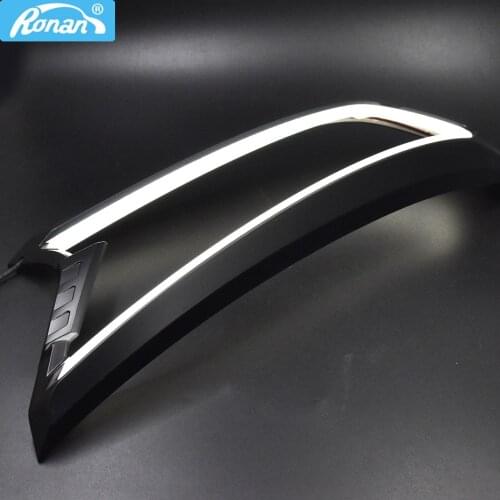 Ronan accessories 2016-2018 DRL LED daytime Headlight cover for ranger T7 2016 car styling diy retrofit