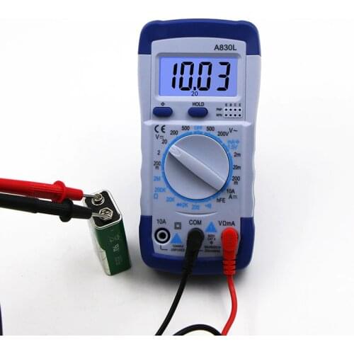 A830L Handheld Digital Display Multimeter DT-830B Voltmeter Ammeter Ohm Tester