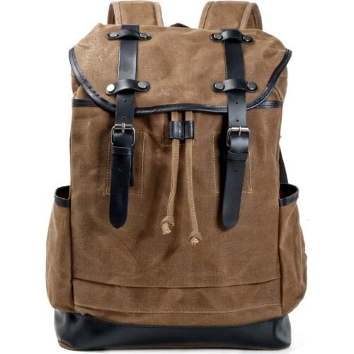 M474 New Arrive Outdoor Men Backpack Vintage Canvas Male Rucksack Waterproof Large Capacity Travel Packsack Support Dropshipping