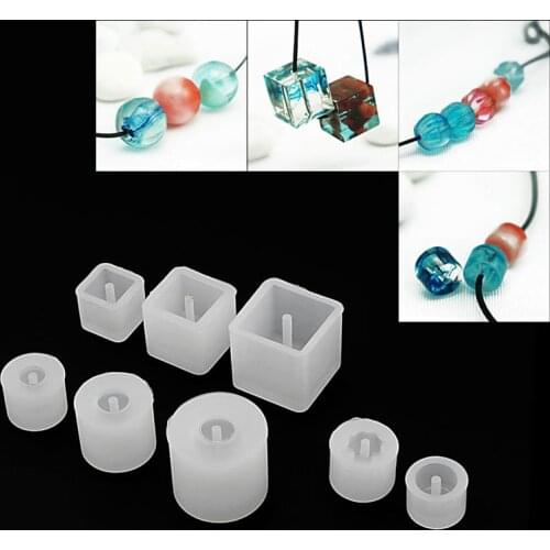 Silicone DIY Beads Mold Bracelet Pendant Jewellery Making Mould Resin Craft Tool Dried Flower Resin Decorative DIY Hand Crafts