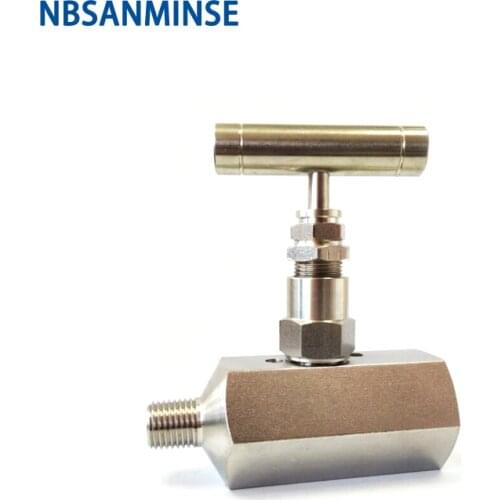 SPNV ( F * F ) Pressure NPT 1/4 " Female Type Stainless Steel Needle Valve High Pressur High Quality 6000 Psi Inline Type Sanmin