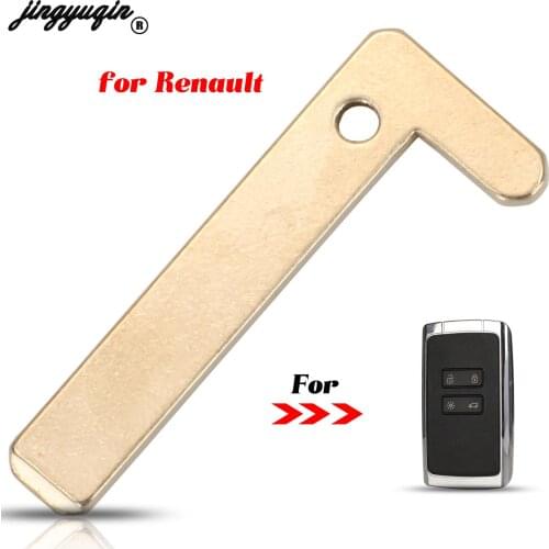 Jingyuqin Smart Remote Car key Blank Uncut Blade FOB For Renault Megane 4 Koleos Auto Replacement