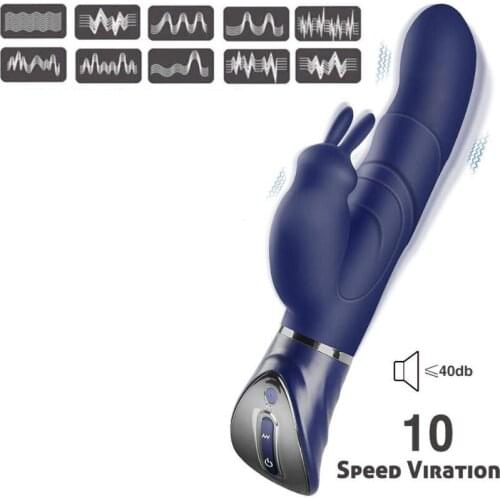 Rabbit Vibrator G-Spot Dildo Vibrator for Women 10 Frequency Clitoris G-spot Stimulation Personal Clitoral Vibrators Sex Product