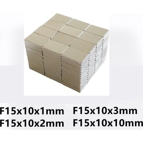 10 20 50PCS/LOT Magnet 15*10*1 15*10*2 15*10*3 15*10*10 N35 NdFeB MAGNET 15x10x1 15x10x2 15x10x3 15x10x10 Neodymium Magnets