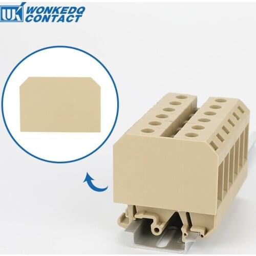 10Pcs AP-16 Weidmuller Terminal Block Accessories End Cover Plate For SAK-16EN Din Rail Terminal Blocks