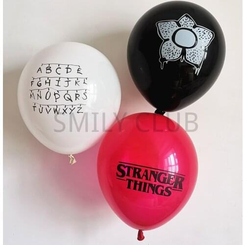 12pcs Stranger Things Balloons Latex balloon Birthday Party Decorations Toys Party Supplies Globos