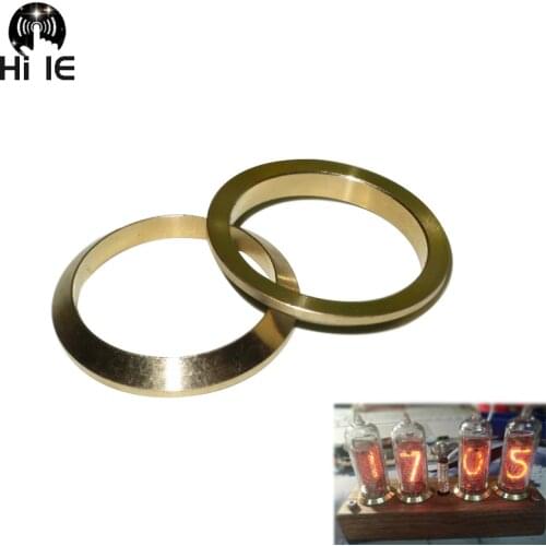 2pcs Decorative Copper Ring for IN14 IN8 IN8-2 IN-8 Glow Tube Fluorescent Tube Nixie Tube