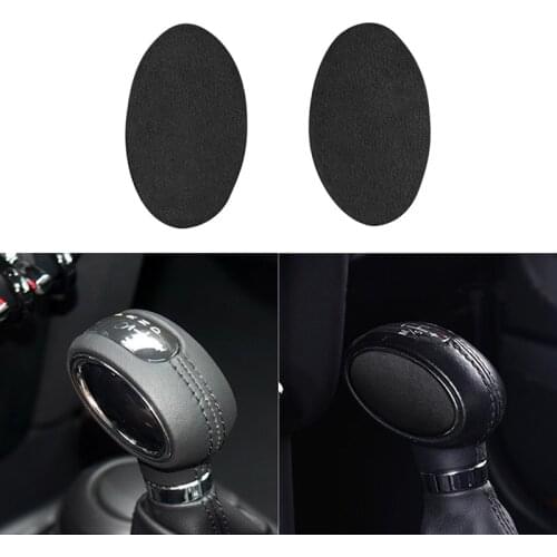 2PCS Suede Car Gear Shift Head Decoration Sticker Cover Trim for BMW MINI Cooper F54 F55 F56 F57 F60 2014-2020 Car Accessories