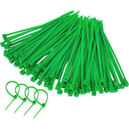 50Pcs Twist Ties Adjustable Self-locking Plastic Garden Flower Wires Set for Plants