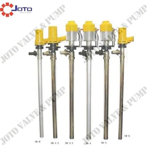 9.19SB-3-316L 0.88kw 10m 150L/Min Professional manufacturer lever type oil barrel pump