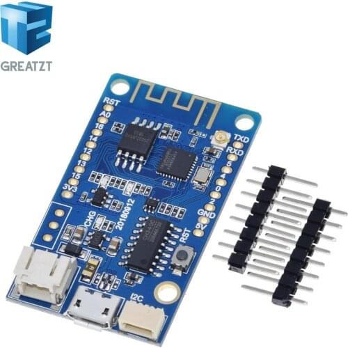 GREATZT TTGO T-Base ESP8266 WiFi Wireless Module 4MB Flash I2C Port for Arduino MicroPython NodeMCU Compatible
