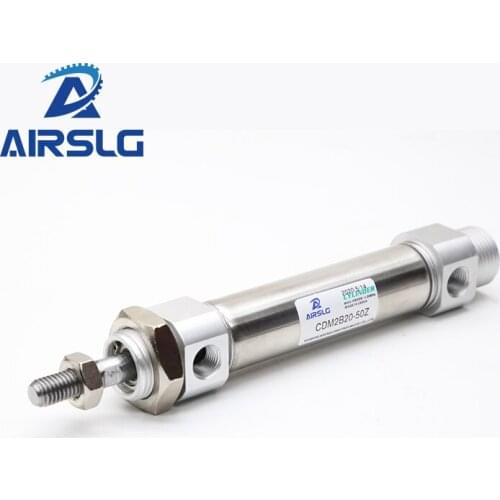 CDM2BZ20 25 32 40 Mini Air Cylinder Standard Double Acting Single Rod stroke 20-200mm CDM2BZ20-50Z CM2BZ32-75 Mini Cylinder