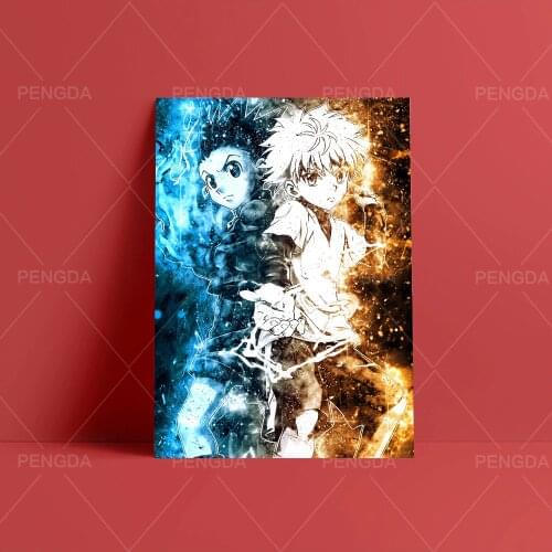 Canvas HD Prints Hunter X Hunter Painting Wall Art Ice and Fire Poster Modern Home Decor Anime Role Modular Picture Living Room