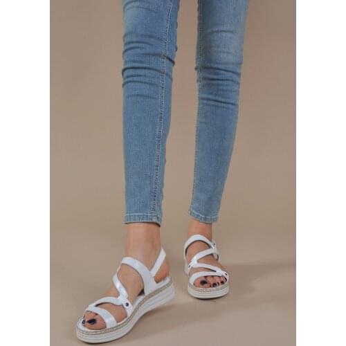 Mink Shoes Women White Sandals VZN20-038Y