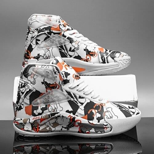 High Top Sneakers Men Outdoor Lightweight Basketball Sneakers Men Fashion Trending Casual Shoes Breathable Basketball Shoes