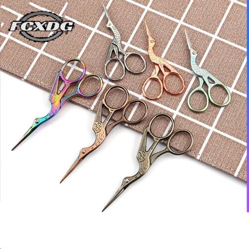 Hot Sale Sharp Vintage Mini Rose Gold Scissors DIY Sewing Supplies and Accessories Needlework Scissors Sewing Thread Scissors