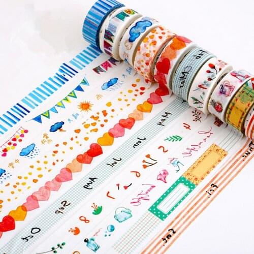 15mm X 8m Cute Kawaii Love modern girl Masking Washi Tape Decorative Adhesive Tape Decor Decora Diy Scrapbooking Sticker Label