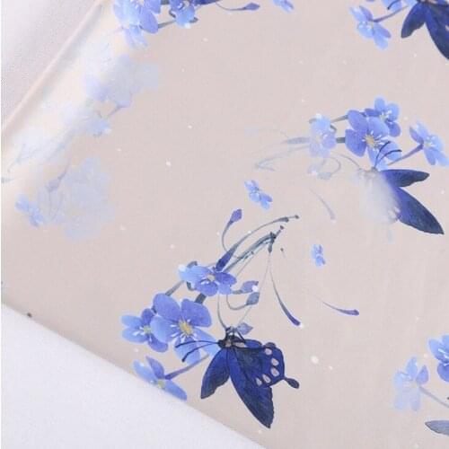 Mylb Cartoon Printed Fabric Cherry Blossom Japanese Style for Dress Cloth Tailoring Accessories