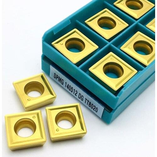 10 pieces of CNC U drilling and milling cutter SPMG140512 DG TT8020 carbide inserts