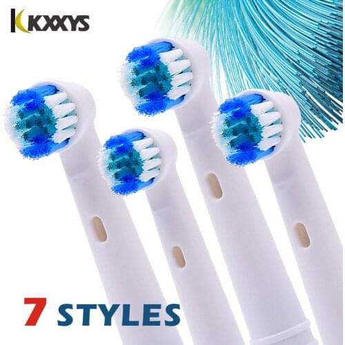 Electric Toothbrush Heads For Oral B Rotary /3D Excel/Vitality Precision Clean 4/7/12pc/Pack Replacement Teeth Brush Heads
