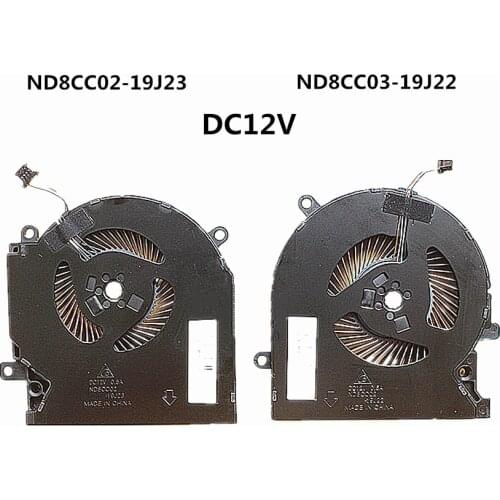 New Laptop CPU/GPU Cooling Fan For HP OMEN 6 15-EK TPN-Q236 ND85C27-19J25 ND85C26-19J24 ND8CC03-19J23 ND8CC02-19J22 5V 12V