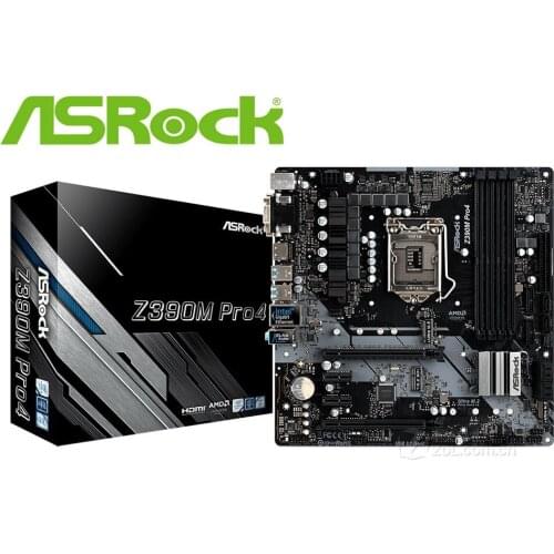 NEW ASRock Z390M Pro4 desktop motherboard LGA 1151 DDR4 64G USB2.0 USB3.1 Z390 Desktop Computer mainboard PC