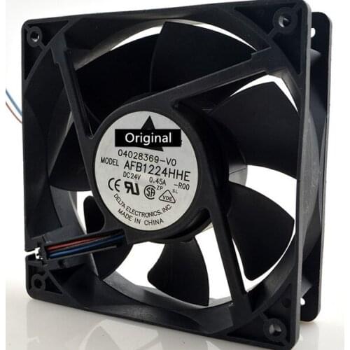 Original 100% working AFB1224HHE 12CM 120MM 1238 12038 120*120*38MM 24V 0.45A cooling fan