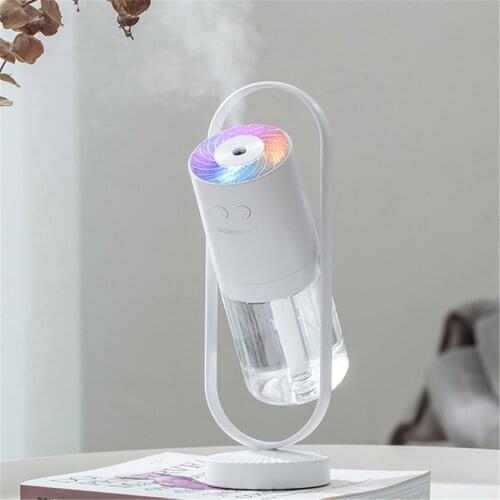 Portable Mini Humidifier Air Freshener For Homes Cool Mist Rotating Desktop Atomizer Hydrating Device LED Night Light 200ml 1pcs