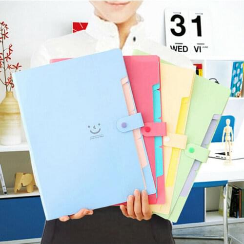 A4 File Document Bag Waterproof File Folder 5 Layers Archivadores Document Bag Office Stationery