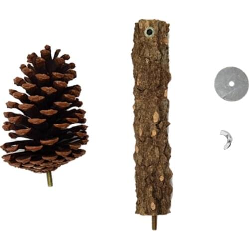 Portative Wooden Parrot Play Stand Claw Grinding Rods for Parrots Budgie Small Birds Lovebirds