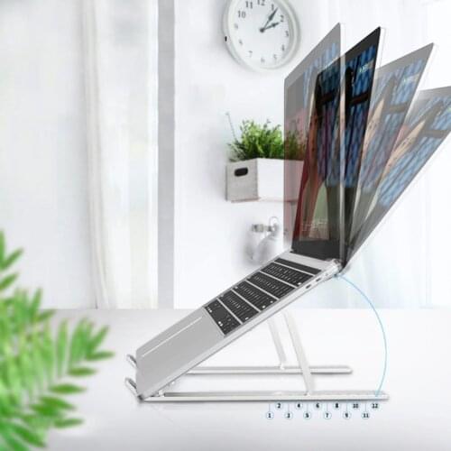 Protable Foldable Laptop Stand Adjustable Notebook Holder Support for Computer Tablet Base Desk Riser