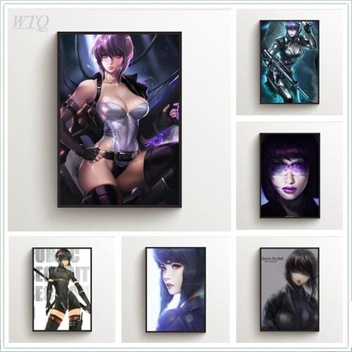 Ghost In The Shell Motoko Kusanagi Anime Posters Wall Poster Canvas Paintingwall Decor Wall Art Picture Room Decor Home Decor