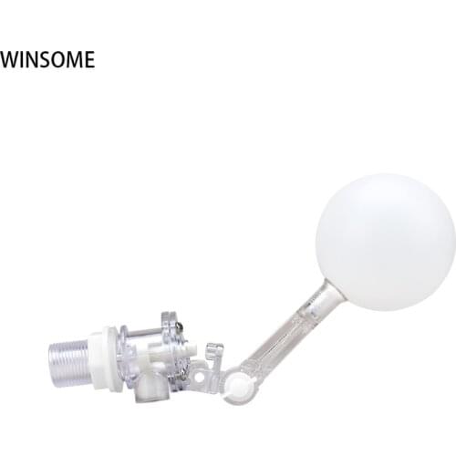 Transparent Plastic Float Ball Valve 1/2 3/4Inch Poultry Equipment Adjustable Automatic Fill Feed Humidifier Tank Water for Cow