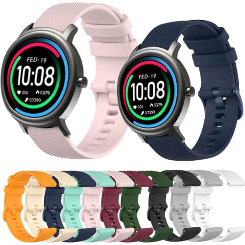BEHUA 20mm WatchBand Strap For Xiaomi MiBro Air Smartwatch Silicone Wristband For MiBro Color / Garmin Venu Bracelet Watchstrap