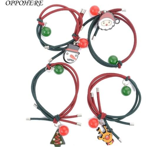 Women Girl Christmas Elastic Hair Band Ring Rope Headband Snowman Xmas Gift