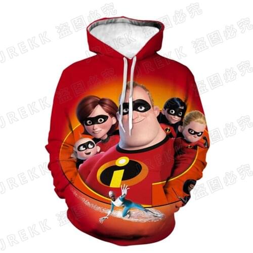 The Incredibles 2 Hoodies Men Women Children Fashion Sweatshirts Anime 3D Printed Casual Boy Girl Kids Streetwear Pullover Tops
