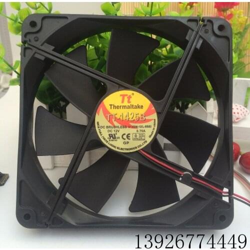 FAN FOR EVERFLOW Thermaltake TT TT-1425B 14cm TT-1425 14025 silence cooling fan A1425L12S 12V 0.3A