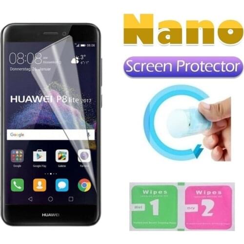 Explosion-Proof Nano Protective Film for Huawei P10 P9 P8 Lite 2017 P Smart Plus 2019 Screen Protector Protection Foil Film
