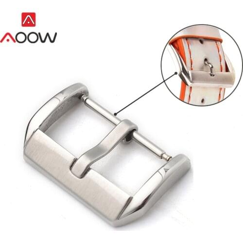 304 Stainless Steel Watch Clasp 10mm 12mm 14mm 16mm 18mm 20mm 22mm Pin Buckle Metal Clasp Matte Watch Repair Accessories Silver