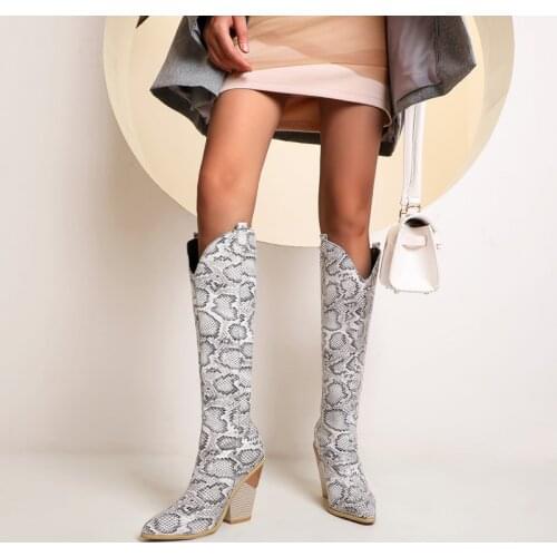 Wedges Womens High Boots Winter Pointed Toe Boots Femme Woman Shoes Leathe Over The Knne Zipper Boot Female Women Shoes Fashion