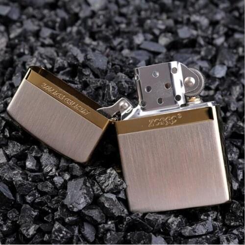 Zorro Kerosene Lighter Windproof Personality Creativity Old Style Copper Gasoline Lighter Mens Gift