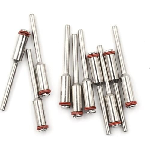 10Pc 3.175mm Polishing Wheel Miniature Clamping Connecting Lever Mandrel Cutting Wheel Holder for Rotary Tool Dremel Accessories