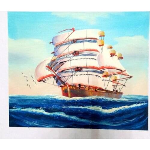 Promotion Living room home wall decoration Pure hand painted oil painting Life tree building landscape canvas picture painting