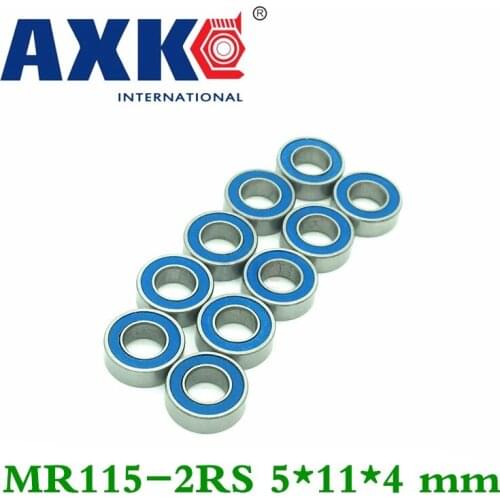 Axk 10 Pcs High Quality Abec-5 Z2v2 Mr115-2rs Abec-5 5*11*4 Mm Miniature Ball Bearings Mr115rs L1150