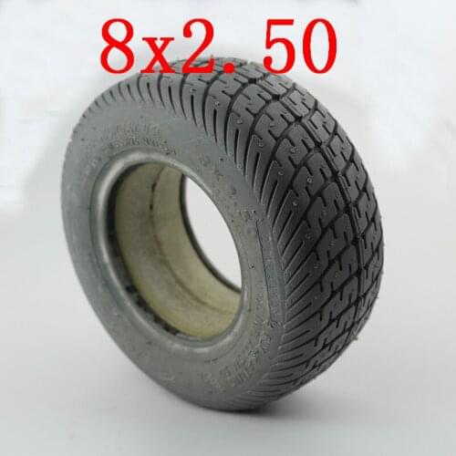 Free shipping 8x 2.50 solid tire for 4 Wheel Scooter 8-Inch General Purpose explosion-proof tyres Electric Scooters